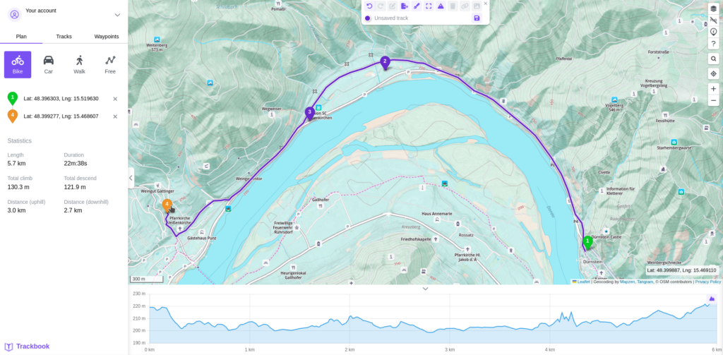 Trackbook create a track