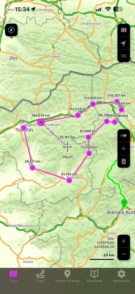 GPX Viewer PRO iOS measurement tool